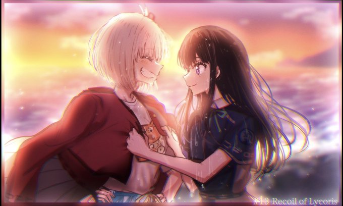 「2人の女性 夕焼け」のTwitter画像/イラスト(新着)