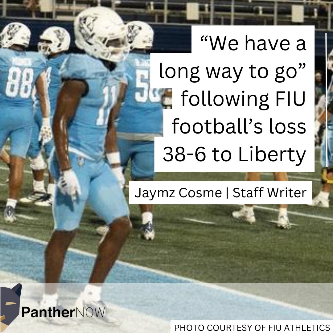 On Saturday night, the FIU football team took a 38-6 loss to the Liberty Flames during their homecoming game. After getting off to the program’s best start since 2017, the Panthers couldn’t handle the Flames.

panthernow.com/2023/09/24/we-…

✍️: <a href="/JaymzCosme/">Jaymz Cosme</a>