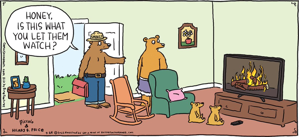 Smoky says…comicskingdom.com/rhymes-with-or… #SundayFunday @RinaPiccolo <a href="/ComicsKingdom/">Comics Kingdom</a>