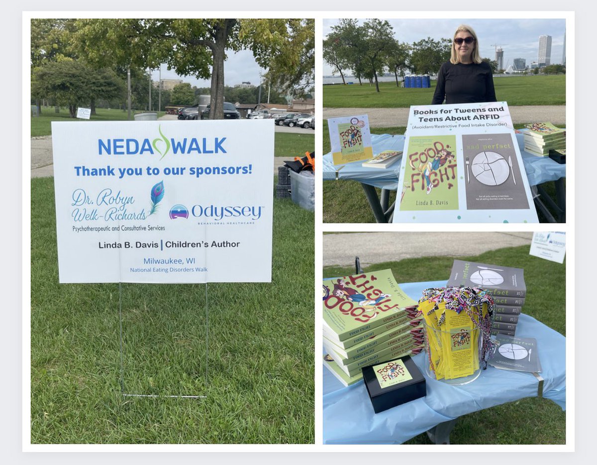 It’s a beautiful day for a NEDA walk on Lake Michigan in downtown Milwaukee! Excited to talk to walkers about Food Fight and Sad Perfect! @RegalHouse1 @NEDAstaff #ARFID