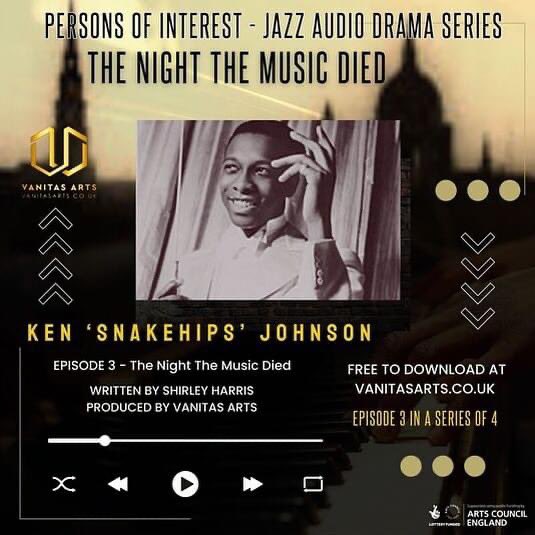vanitasarts1's tweet photo. 📡Starting soon (4.10pm!) on BBC Radio #Sheffield. 

@amanda_huxtable_ discusses our latest #AudioDrama, which reimagines a moment in the life of jazz artist Ken 'Snakehips' Johnson, who died while performing in the Cafe de Paris, London, in the WW2 Blitz in 1941, aged only 26. https://t.co/WT7P34hVNR