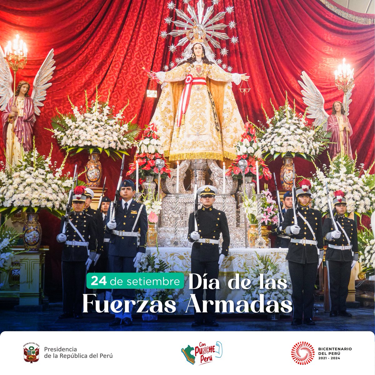 Presidencia del Perú 🇵🇪 (@presidenciaperu) on Twitter photo ✅ En esta fecha renovamos nuestro total respaldo a las Fuerzas Armadas en su lucha frontal contra el narcoterrorismo, la gestión del riesgo de desastres y la colaboración con la <a href="/PoliciaPeru/">Policía Nacional del Perú</a> en favor de la seguridad ciudadana. ✅ En esta fecha renovamos nuestro total respaldo a las Fuerzas Armadas en su lucha frontal contra el narcoterrorismo, la gestión del riesgo de desastres y la colaboración con la <a href="/PoliciaPeru/">Policía Nacional del Perú</a> en favor de la seguridad ciudadana.