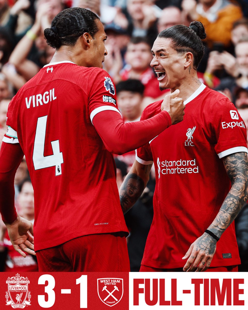 LFC's tweet image. All three points at Anfield 😁

#LIVWHU
