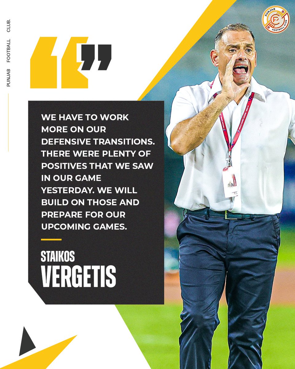 RGPunjabFC's tweet photo. Head Coach Staikos Vergetis reflects on #MBSGPFC

#PunjabDaJosh https://t.co/2jtUNuViE3