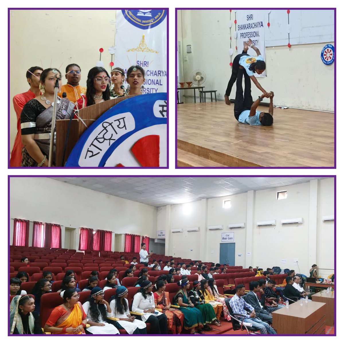 Nss_ssgi's tweet photo. The #Chiefguests of the event were Dr. P. K. Mishra, Registrar SSPU and Mr. Vinay Pitambaram, Deputy Registrar. The #alumni of our unit shared their experiences with NSS. https://t.co/OjQdy7mPjJ