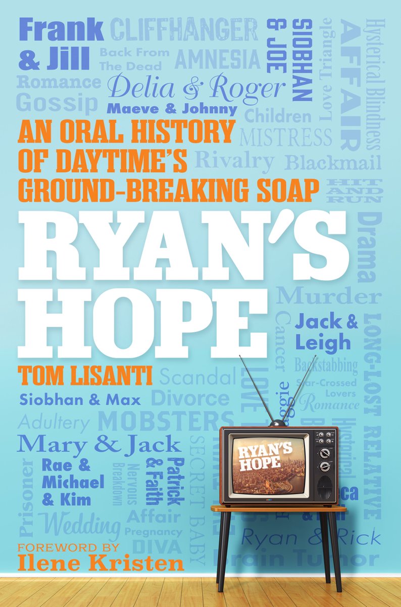 Out in 1 month on Oct. 24, my tribute book to the ABC NYC-set soap opera #RyansHope from @KensingtonBooks featuring interviews w/ cast and crew @Andy @KellyRipa @JamieStelter @patkiernan @Rosie @MargHelgen @MichaelFairman @kellymarklive @BookTalkEvent