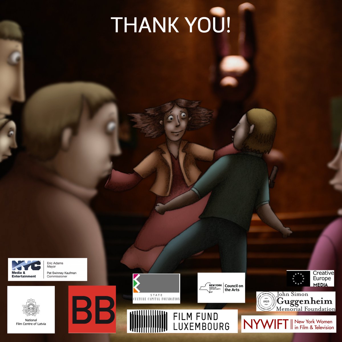 Shout out to our 1,685 backers who supported the seven-year production of MLAWM! THANK YOU: myloveaffairwithmarriagemovie.com/donate

@FilmCentreLV @MadeinNY
@nyfacurrent  @NYWIFT
@filmfundlux  @europe_creative
@NYSCArts @GuggFellows @signebaumane

 #womeninanimation #filmfund