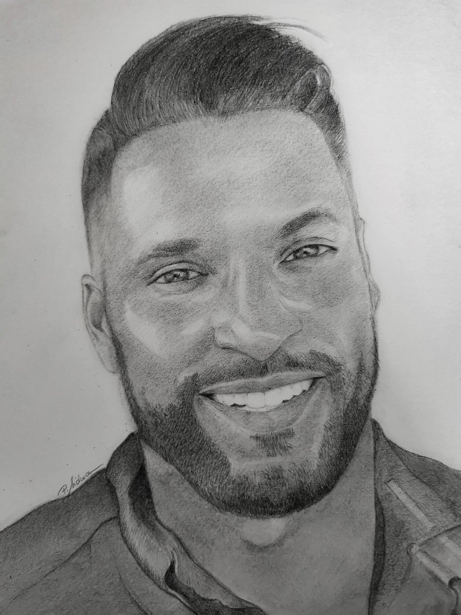 It's been a while since I drew <a href="/MrRickyWhittle/">Ricky Whittle</a>. However, nothing has changed, I still love him, miss him and like drawing his face. 
This is a person who fills me with energy and joy and strengthens my self-esteem. He is like a cure for every bad moment.

#rickywhittle #art