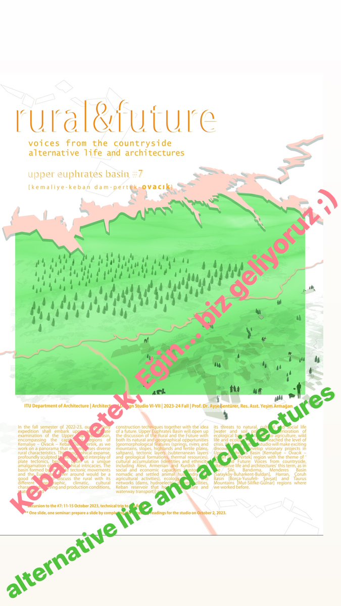 “KIRSAL &amp; GELECEK” stüdyosu 7. döneminde Yukarı Fırat havzasında! Yine heyecanlı bir dönem bizi bekliyor.. RURAL &amp; FUTURE: Voices from the Countryside | Upper Euphrates Basin #7 [Kemaliye-Ovacık-KebanDam/Pertek] Alternative Life and Architectures, another exciting term awaits us.