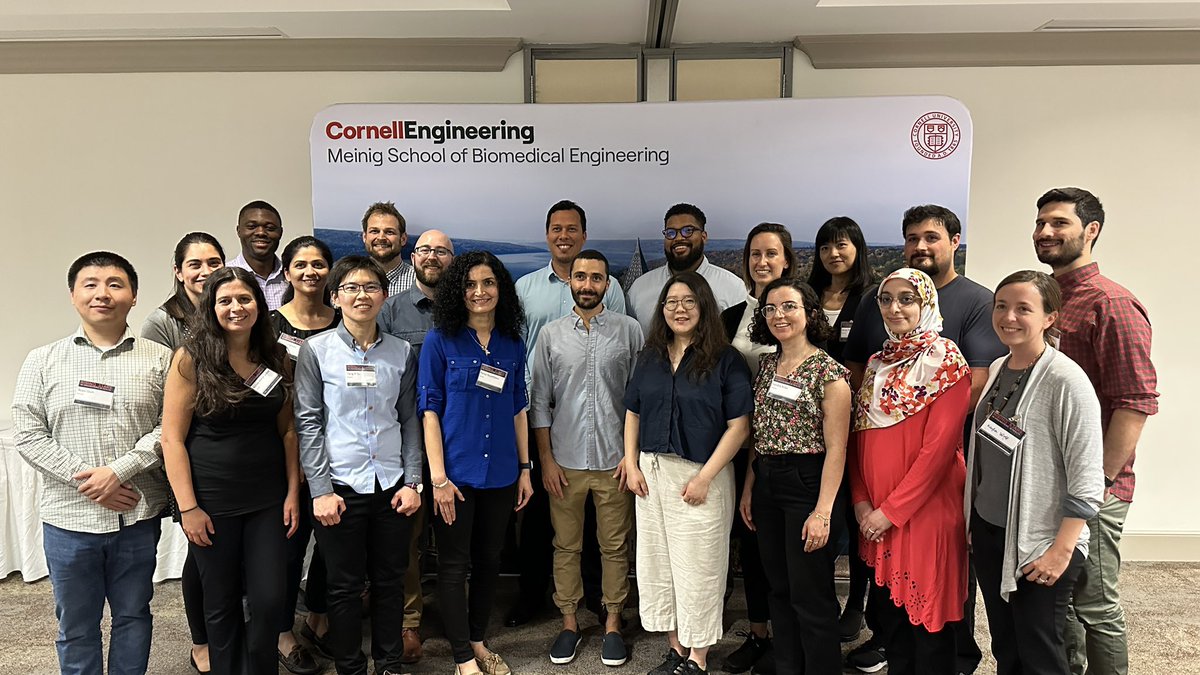 Great weekend in Ithaca with the future of engineering in health! Thank you to @CornellBME @JHUBME @ColumbiaBME for a thoughtful + insightful experience & the chance to meet so many amazing colleagues. Cant wait to see where this group ends up! #futurefaculty #RisingStars2023