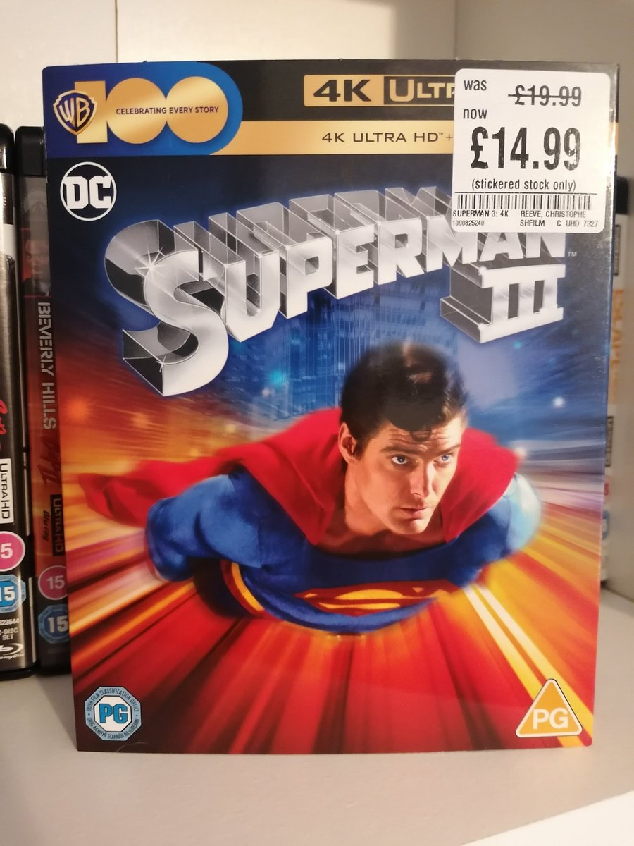 I cannot believe that I purposely went into @hmvCwmbran this afternoon to purchase 'Superman III' on 4K! 😂😂