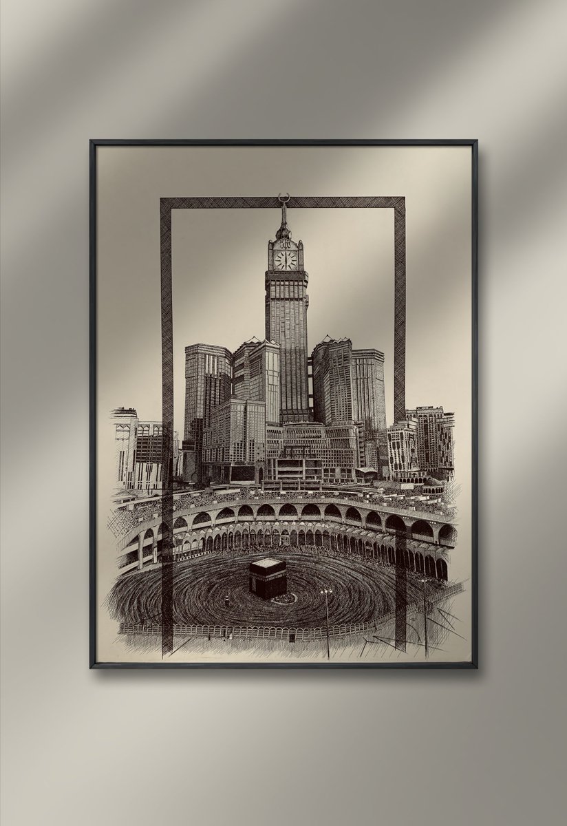 #رسمتي 104 سم * 79 سم .
اسلوب التهشير .
جاهزه للاقتناء .