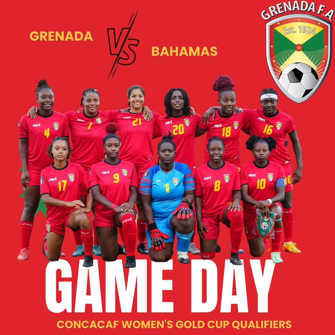 It's all about our Women today! Grenada vs Bahamas at the Kirani James Athletics Stadium. Kickoff at 4:00 PM Remember tickets can be purchased at the gate today. $20 for adults and $10 for children. Support our women! #GrenadaFA #GrenadaFootball #Grenada #WomenFootball