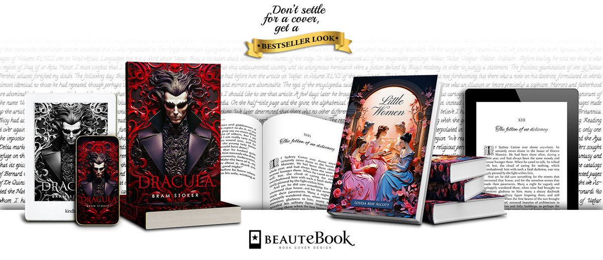 BEAUTeBOOK's tweet image. Transform your book's cover into a work of art! 📚📷  Let's bring your story to life with stunning visuals. #BookCoverDesign #GraphicDesign #Authors #publishers