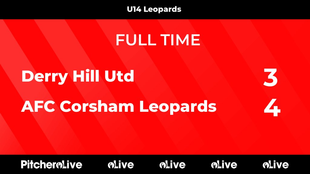FULL TIME: Derry Hill Utd 3 - 4 AFC Corsham Leopards
#DERAFC #Pitchero
afccorsham.co.uk/teams/241909/m…