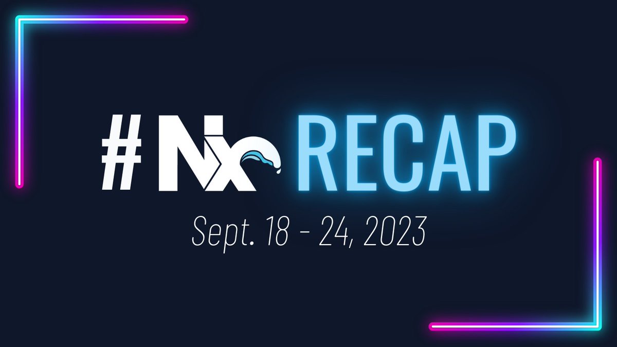 NxDevTools's tweet photo. What's new in the world of #Nx? Find out in the September 18 - 24 #NxRecap thread... β‘π§΅π https://t.co/sZEezVjKt6