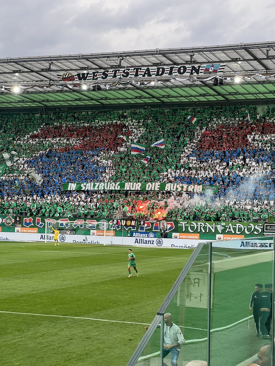 🤝 Both the Sturm &amp; Rapid fans have their say about the upcoming ÖFB-Cup tie between Austria Salzburg &amp; Red Bull Salzburg.

#SCRSTU #AdmiralBundesliga