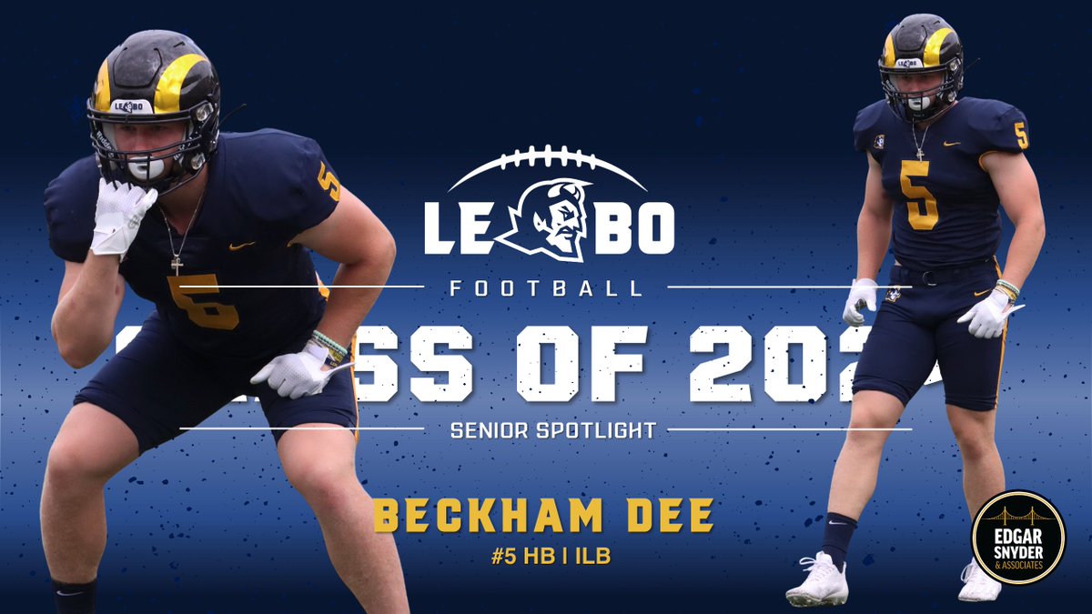 SENIOR SPOTLIGHT: Beckham Dee, captain, plans to take his football to <a href="/AF_Football/">Air Force Football</a> where he'll study business mgmt. He's been known to eat a few wings from Big Shot Bobs! @Beckhamdee9 believes firmly football is the best team sport bc you are only as strong as your weakest link