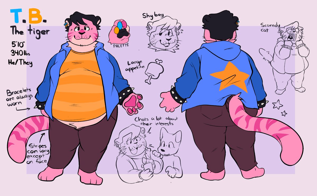 Waaaa, New oc reveal 
 Ref sheet made by the super talented <a href="/HoneybeeBonfire/">HoneybeeButterball</a> 
Can't wait to use this for comms ^^
