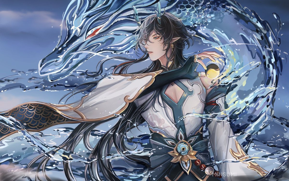 minsumi_'s tweet photo. Dan Heng 
#丹恒飲月 #ImbibitorLunae  #FanArtContest #HonkaiStaiRail https://t.co/gsQjKeNzIr