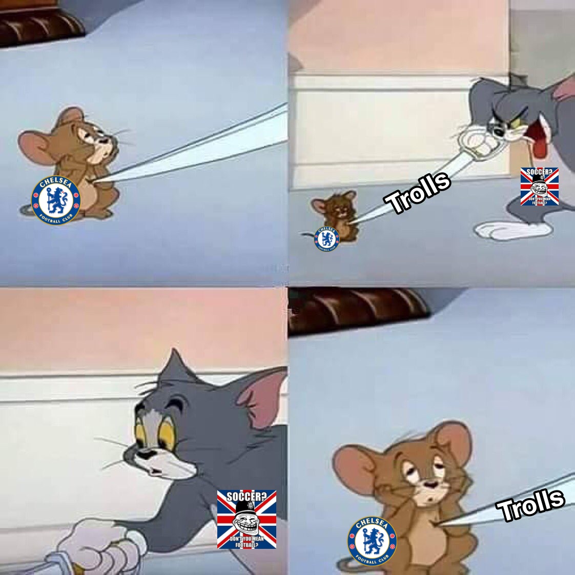 Trolling Chelsea is like trolling Luton Town these days.