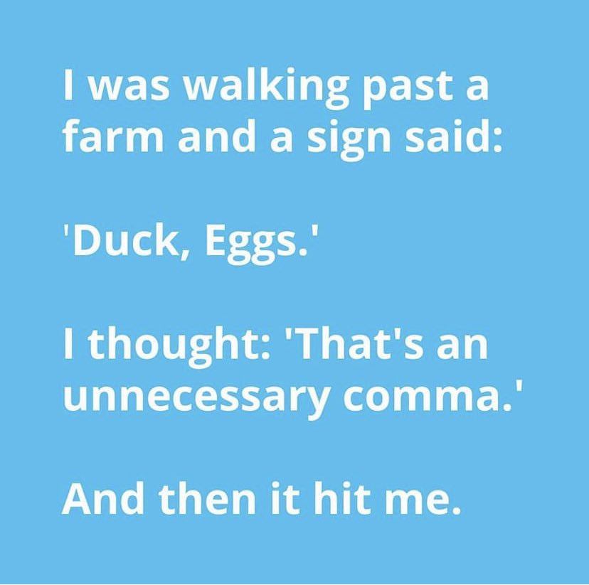 So today is Punctuation Day! 🥳

Tell me what your pet punctuation peeve is?

Or if you'd rather, tell me your worst punctuation joke instead! 🤣 #PunctuationDay #punctuationmatters