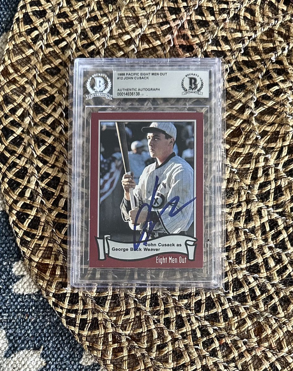 ⚾️ Let's give away this John Cusack Signed Eight Men Out Autograph! 🍿 🎥 

To enter: FOLLOW, LIKE &amp; RT this post! 

Won before?!? Cool, enter again! Good Luck!

Winner chosen Friday Sept 29th, 2023! 🍀 

Must be following to win! I will never DM a link. #TheHobby #GiveBack