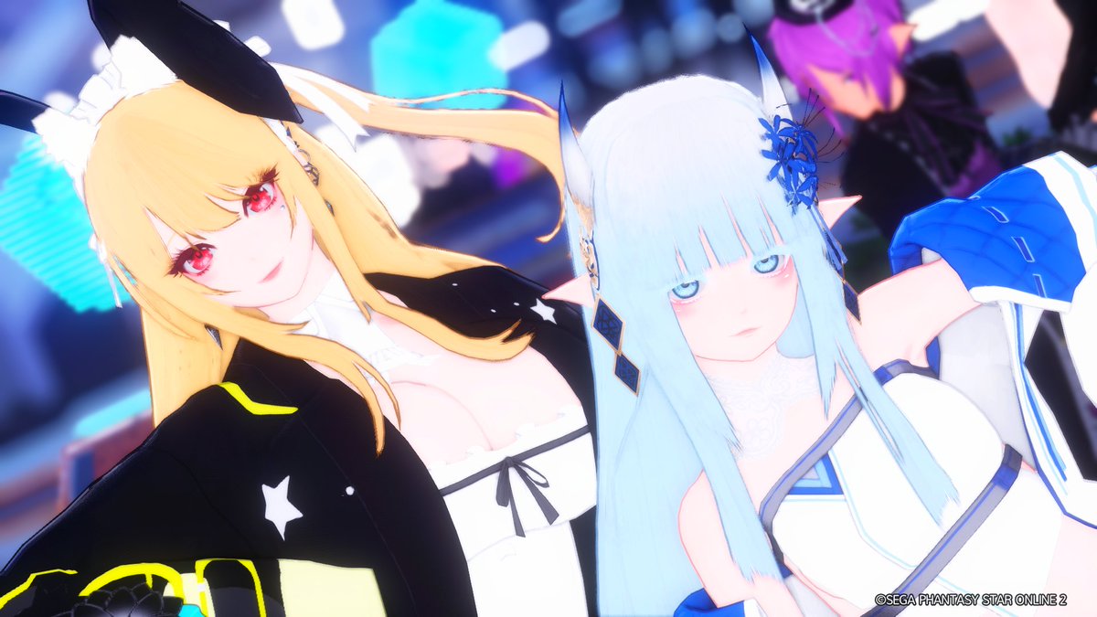 EtNa_PSO2's tweet image. 久しぶりにリーフさんと撮れたぁ！かわえかわえ( 'ω' و(و "　#SSえん