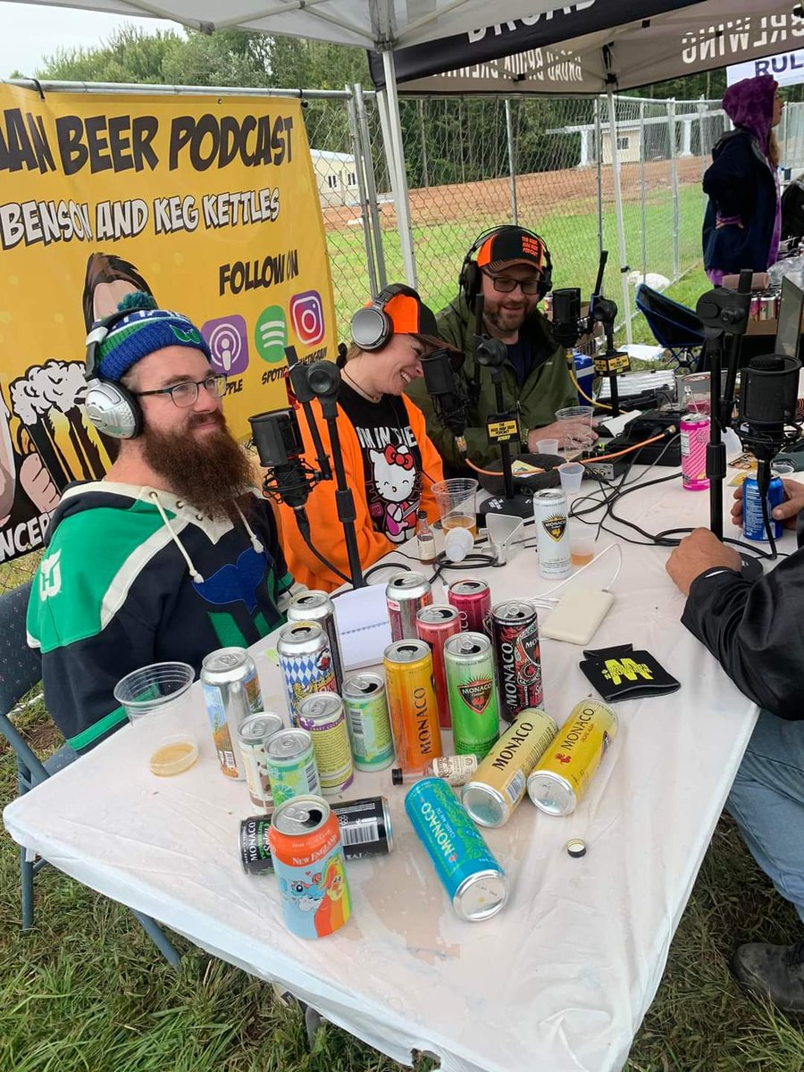 We had a great day yesterday at Crazy Brew Bash! Love getting set up next to our friends Jonny, Jay Kettles &amp; Pamcakes. 

Sean even hopped in to co-host(??😉) a segment of The Beer Man Beer Podcast. Stay tuned on all podcast platforms to hear the full episode when it's released!