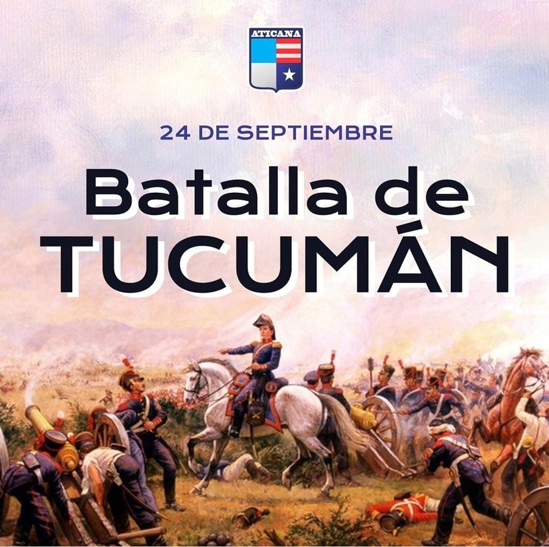 aticana's tweet photo. EFEMÉRIDES | 🇦🇷

La Batalla de Tucumán tiene un significado especial en la causa de la Revolución, dado que frenó la avanzada realista y es el primer acto del triunfo argentino del norte; el segundo es la Batalla de Salta. 

Ambas tuvieron gran importancia política y militar. https://t.co/lPFrDTqjsR