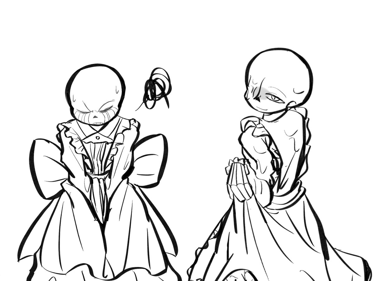 ⚠️Maid uniform⚠️
Still draft...👉🏻👈🏻