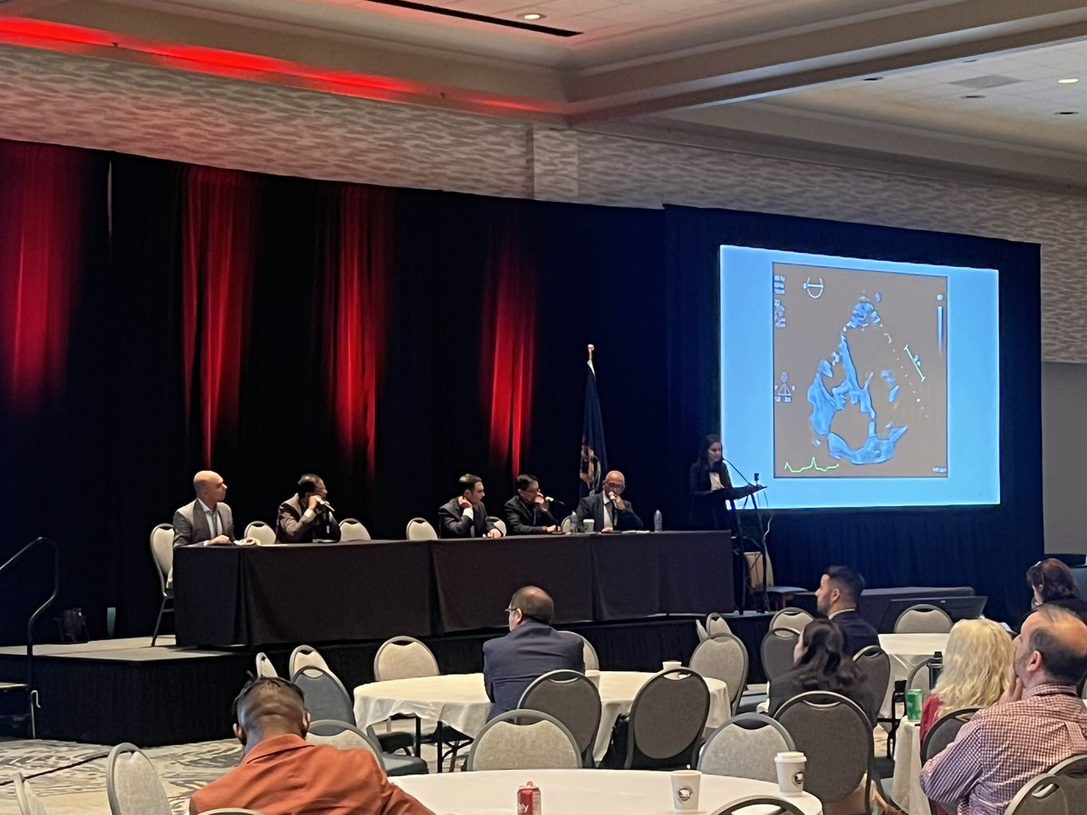 @VaidahiP on stage moderating an important session at #MIACC2023 on multi-disciplinary care in endocarditis, w/#SHD, 🫀#cvImaging, & #CVsurg 😷
#cvPET #MedTwitter #WIC