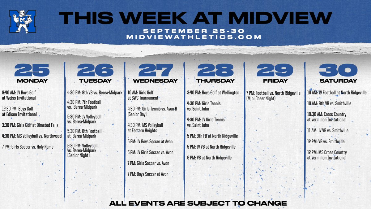 Midview Athletics tweet media