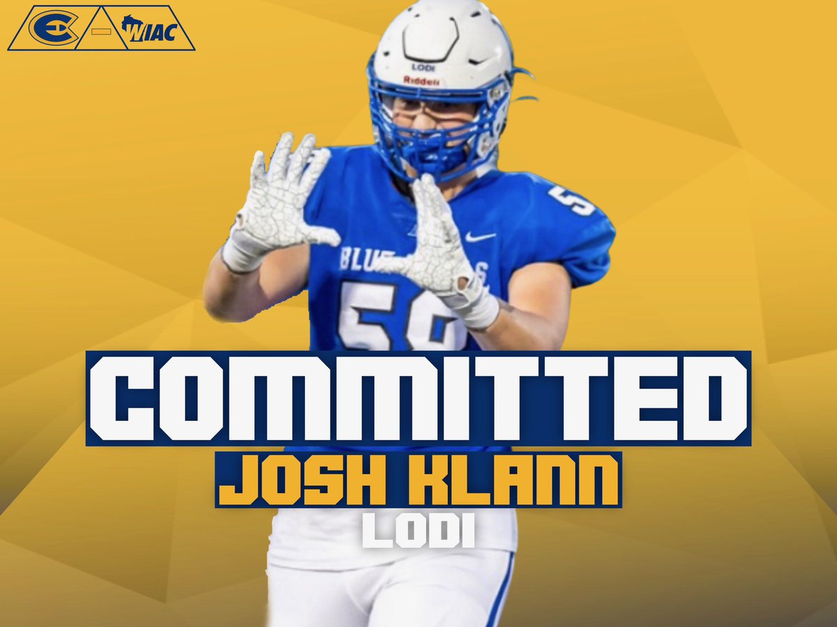 Committed! Can’t wait to be a Blugold! 🔵🟡<a href="/UWECFootball/">Blugold Football</a> #ROLLGOLDS