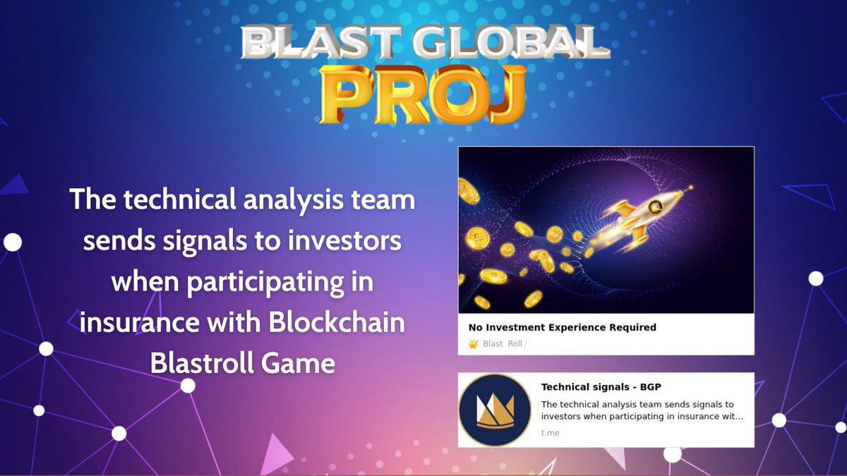 BlastGlobalPROJ's tweet photo. The technical analysis team sends signals to investors when participating in insurance with Blockchain Blastroll Game 📶

https://t.co/hz2Iqfdl4a https://t.co/3AXRVU84Y0