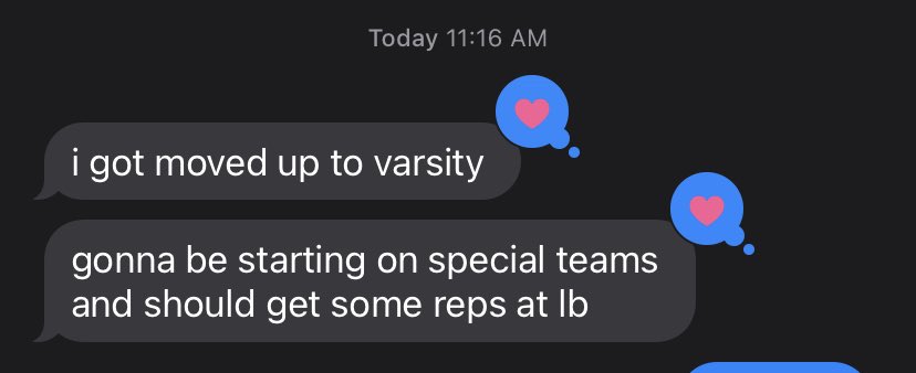DonnieBaggs_'s tweet photo. DEVELOPMENT. Two of the 2026 LBs I work with got the move up to varsity this past week. This is what it’s all about #HCville https://t.co/oJW8Utx8xv