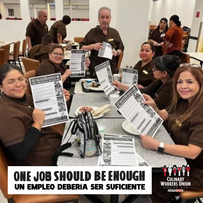 Culinary226's tweet photo. Culinary &amp; Bartenders Unions is holding a Strike Vote 🗳️ for 53,000 hospitality workers, Unions continue fighting for the best contract ever to ensure that #OneJobIsEnough.

🗳️ STRIKE VOTE
🗓️ Tuesday, September 26, 2023
🕰️ 10am-11am or 6pm-7pm
📍 Thomas &amp; Mack Center. https://t.co/Hr90oOVzXn