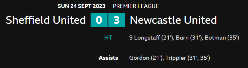 FootballFactiod's tweet photo. Half team at Sheffield. 3-0 to the toon army #SHUNEW https://t.co/oj379HHRAM