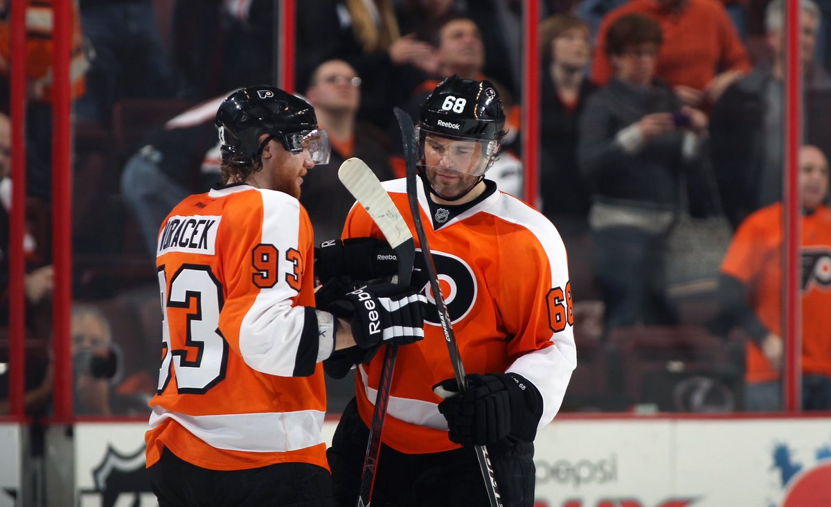 BR_OpenIce's tweet photo. Jakub Voracek has joined Jaromir Jagr’s Kladno team as an assistant coach… 👀

- Jagr made his NHL debut when Voracek was 1 year old
- Then they were NHL teammates in Philly
- Now Voracek is coaching Jagr https://t.co/ikNcazm4Yd