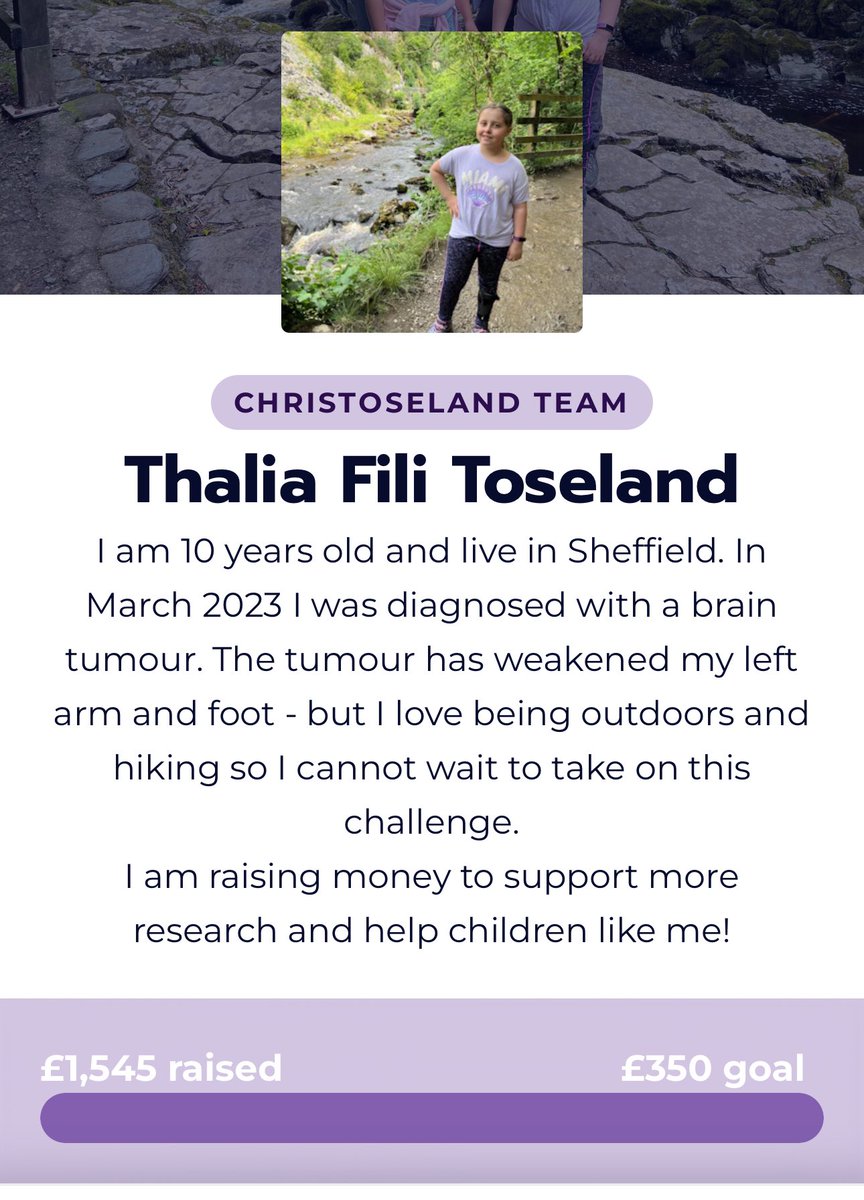 ChrisToseland's tweet photo. One week later from #walkasone for @WPCancerCharity and Thalia raised over £1500. Thanks to everyone for the donations. She is very proud to have raised so much! https://t.co/hEsamqqmeP