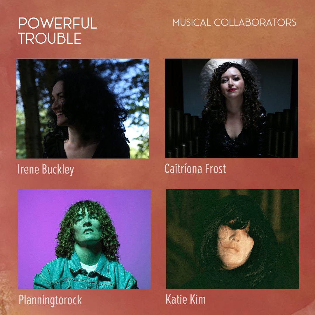 ‘Powerful Trouble’ is a highly visual live performance installation, where music will play a central role. We’re thrilled to have such an amazing roster of musical collaborators involved: Irene Buckley, Caitríona Frost, Planningtorock & Katie Kim. dublintheatrefestival.ie/event/powerful…