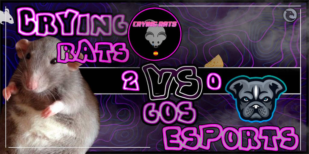 Primera victoria para nuestras ratitas ante GOS Esports con un contundente 2-0, vamos a por ese primer puesto 🐀👑