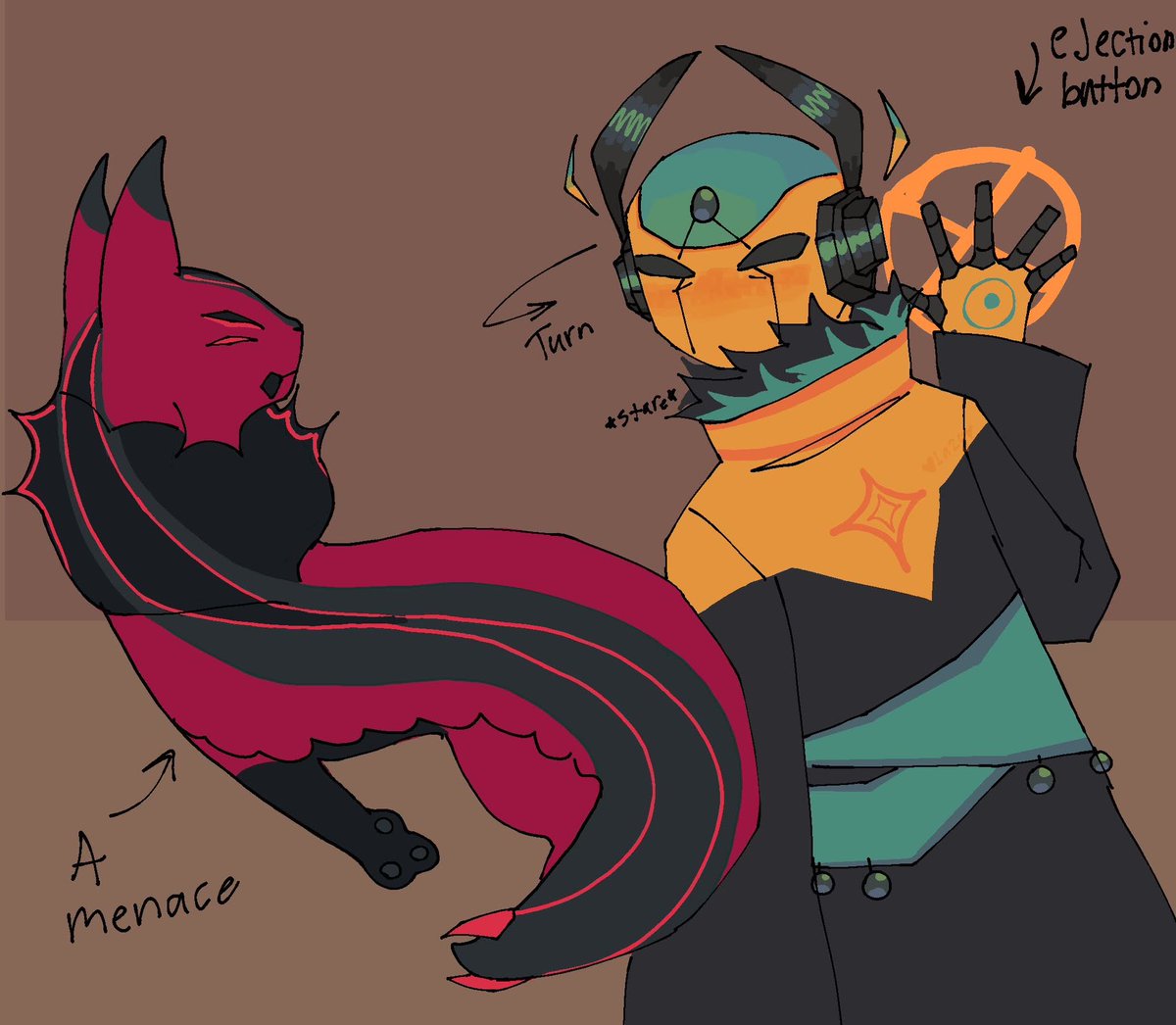 K1TTYXCLAWZ's tweet image. Menace 
I DIDNT KNOW HOW TO DRAW A ITERATOR SCREEN??? Ummmm yeah…
#Rainworld #iteratoroc #iterator #oc