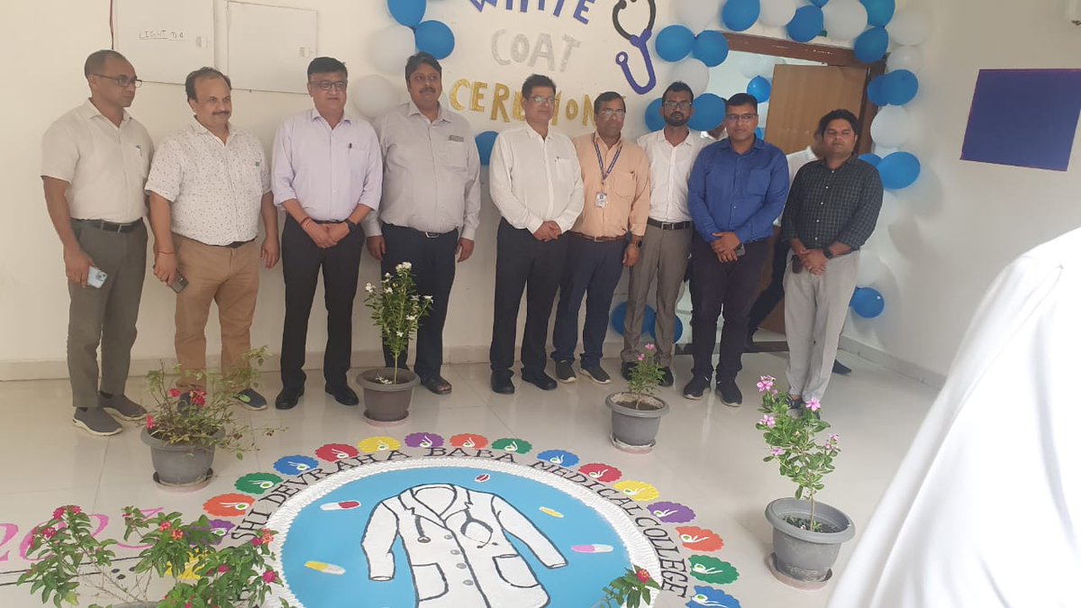 asmcdeoria's tweet photo. White coat ceremony and Charak Shapath for 2023 MBBS Batch at MDB ASMC Deoria https://t.co/DrNE6SYCSe