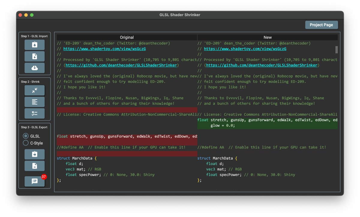 deanthecoder's tweet image. I totally recommend @AvaloniaUI for a cross platform #WPF-like UI framework.
I'm porting GLSL Shader Shrinker to the Mac, and Things Are Going Smoothly™.
github.com/deanthecoder/G…