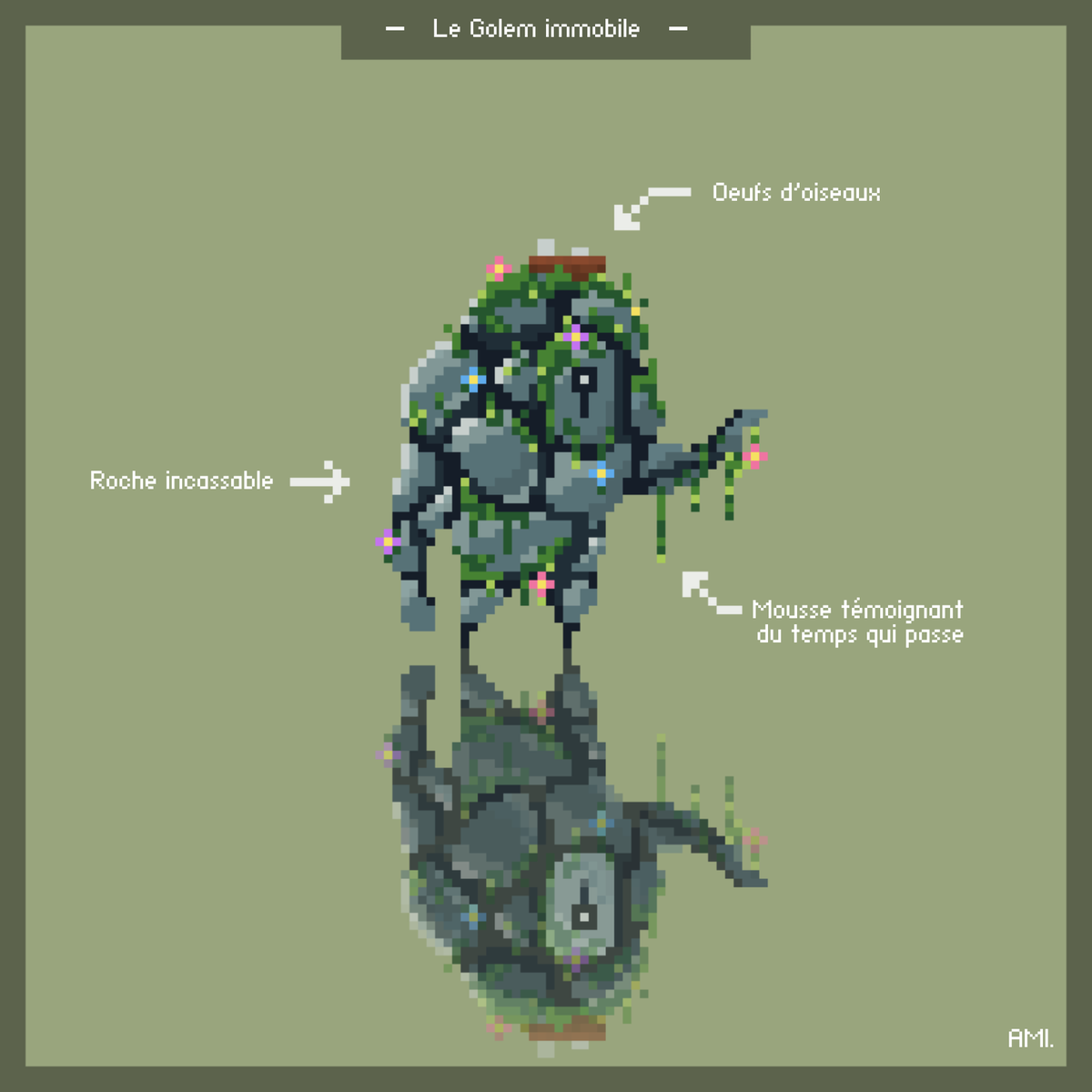 Le golem immobile.
#pixelart #pixelartist #pixelartists #game #gamedev #art #draw #story #instadraw #pixel