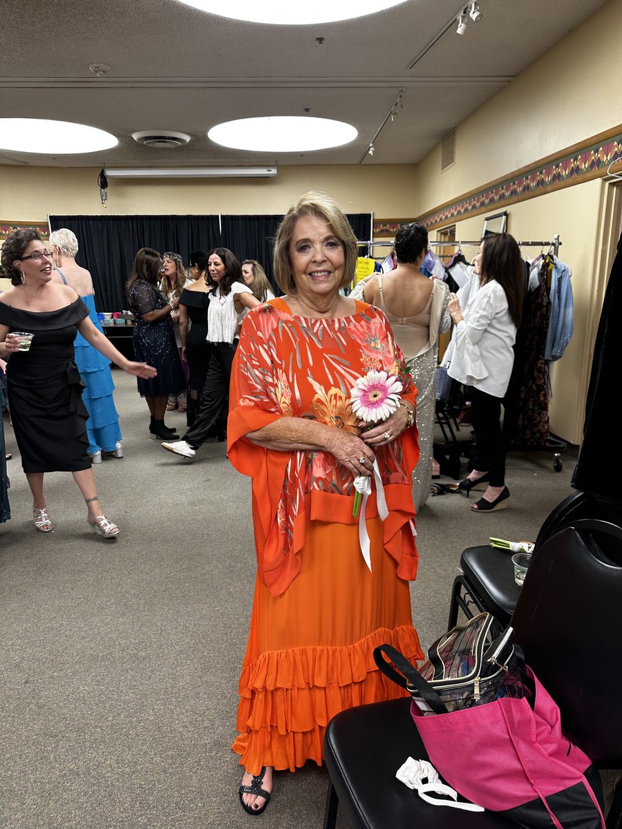 Backstage for the finale for our Cancer  Foundation