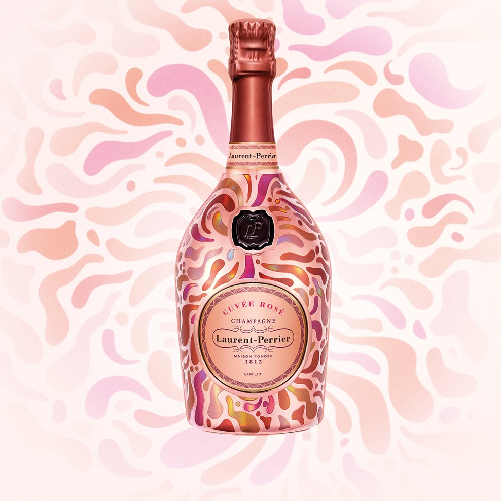 After the “Signature”, “Constellation”, “Safari”, “Butterfly” and “Bamboo” robes, Laurent-Perrier Cuvée Rosé unveils "Petals". A robe of light where Dalhia or Strelitzia petals are subtly woven in iridescent Pop colours. #LaurentPerrier #ChosenByTheBest