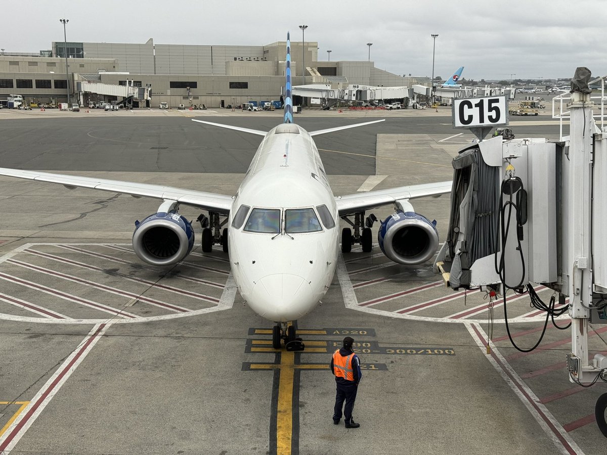 A little rainy… a little delayed… but I’m ready to fly! Let’s go <a href="/JetBlue/">JetBlue</a>!