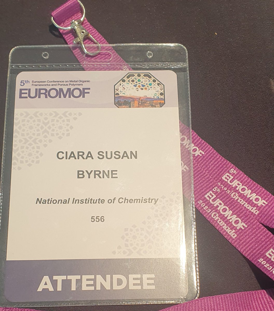 All set for the start of the <a href="/Euromof2023/">EuroMOF 2023</a> conference. #EuroMOF #EuroMOF23